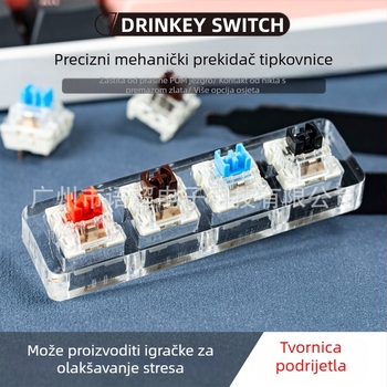 Mehanički prekidač tipkovnice – brz linearni prekidač, RGB pozadinsko osvjetljenje, žično povezivanje, univerzalna kompatibilnost (brz linearni prekidač, RGB pozadinsko osvjetljenje, žično povezivanje, univerzalna kompatibilnost)