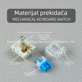 Mehanički prekidač tipkovnice – brz linearni prekidač, RGB pozadinsko osvjetljenje, žično povezivanje, univerzalna kompatibilnost (brz linearni prekidač, RGB pozadinsko osvjetljenje, žično povezivanje, univerzalna kompatibilnost)