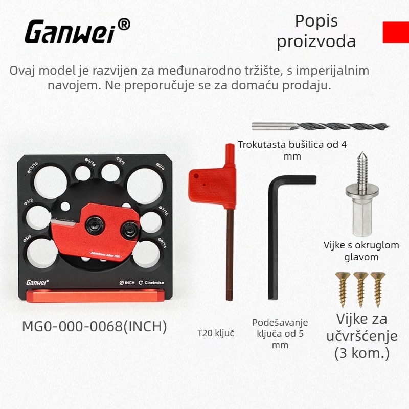 Ganwei MG0-000-0068 Drveni planer za stolariju – Alat za obradu drva, Model MG0-000-0068, Marke Ganwei