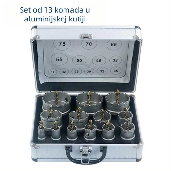 Huiyue bušilica za otvaranje rupa od nehrđajućeg čelika, za metalne ploče, proširenje rupa, kompatibilna s električnim bušilom