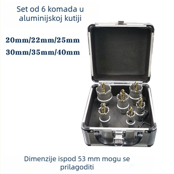 Huiyue bušilica za otvaranje rupa od nehrđajućeg čelika, za metalne ploče, proširenje rupa, kompatibilna s električnim bušilom