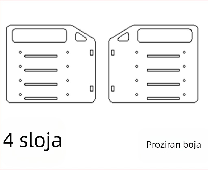 Akrilni stolni vanjski HDD kavez s ladicom