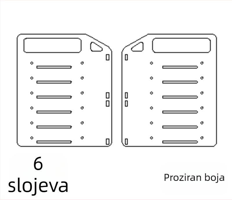 Akrilni stolni vanjski HDD kavez s ladicom