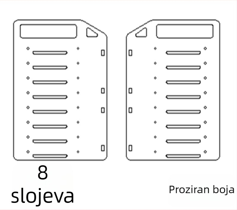 Akrilni stolni vanjski HDD kavez s ladicom