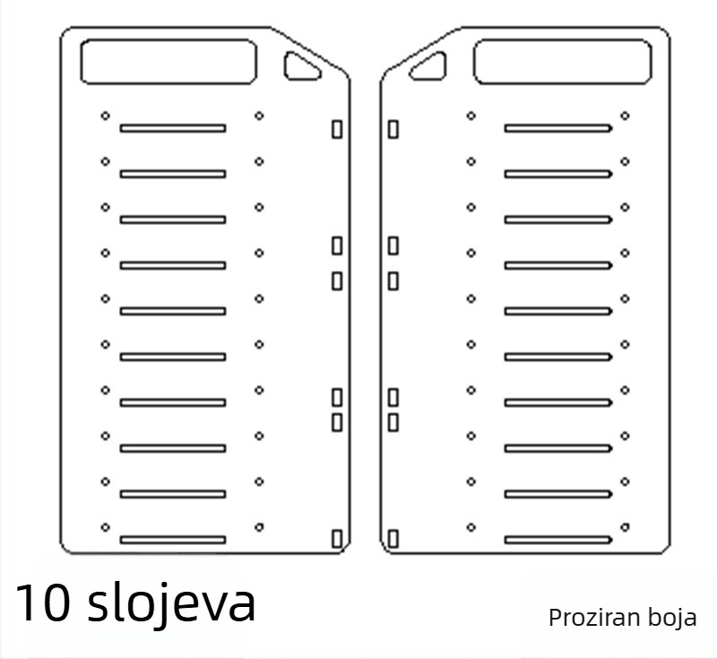 Akrilni stolni vanjski HDD kavez s ladicom