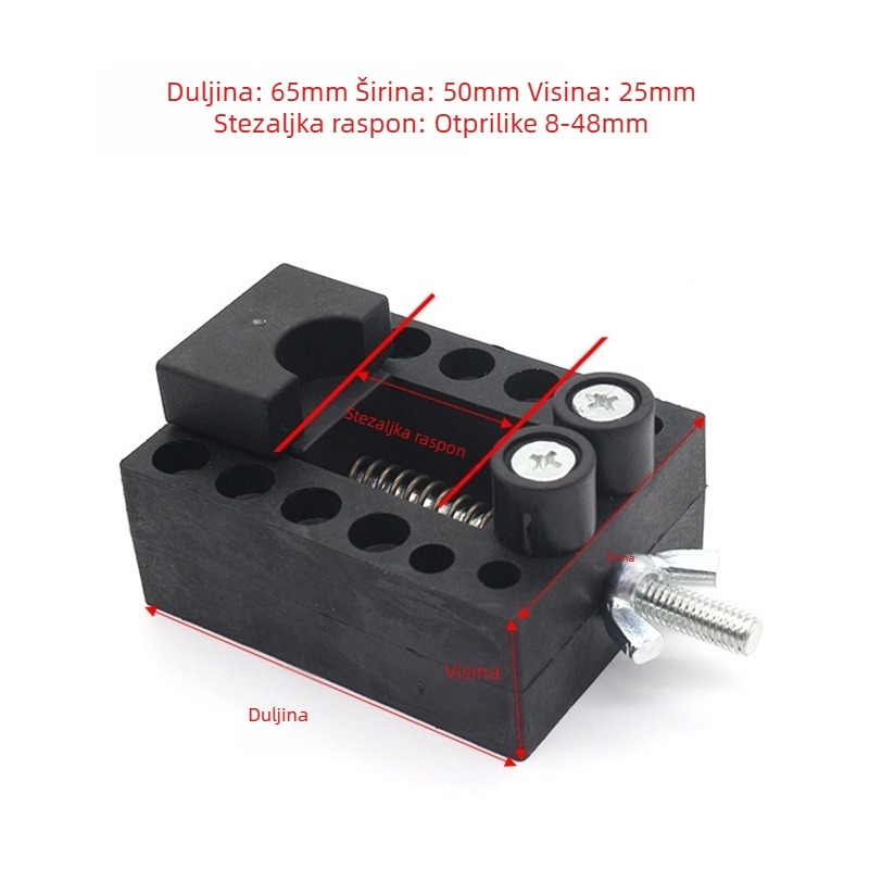 Stolni stisk za DIY Wenwan rezbarenje – aluminijska legura, Bodhi Olive fiksator, dostupan u više duljina