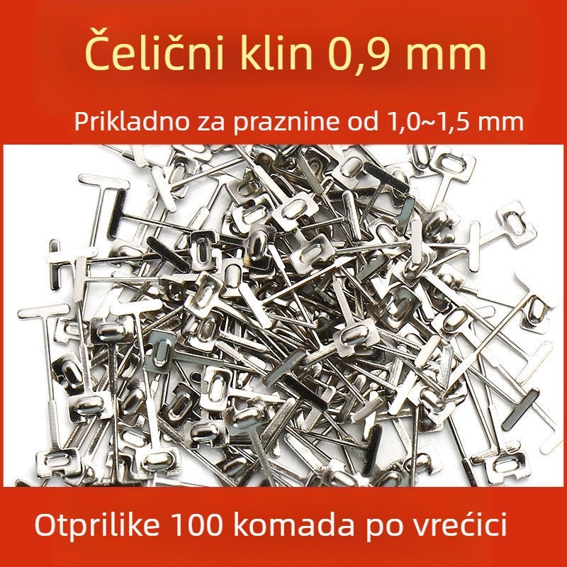 Niveler za pločice, T-typa, plastični klip, alat za pozicioniranje za postavljanje pločica na pod i zid — Chuanxing