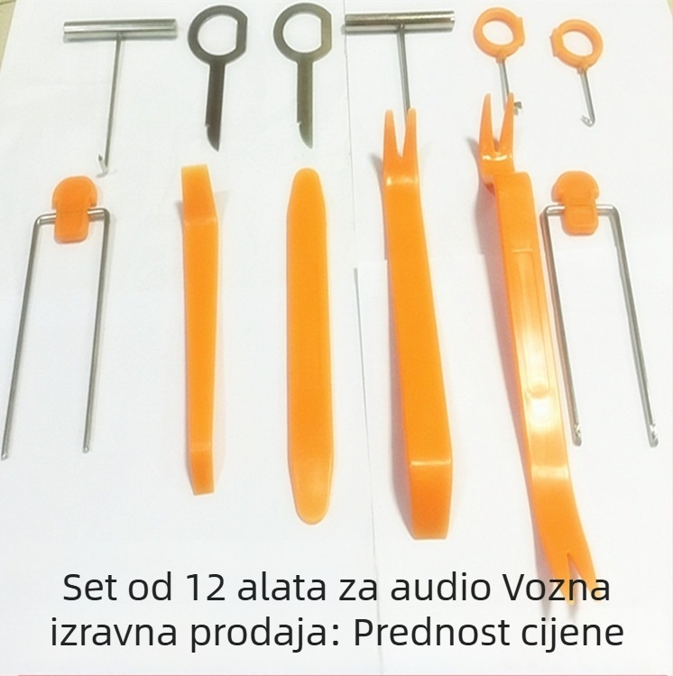 12-dijelni set alata za automobilski audio sustav za demontažu i montažu zvučnika (Brand: BC; Materijal: Plastika)