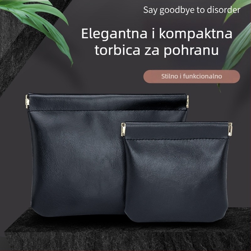PU kožna kubična torbica za pohranu – višefunkcionalna kozmetička i torbica za dodatke, lagani luksuz stil, brend Zhan Jie