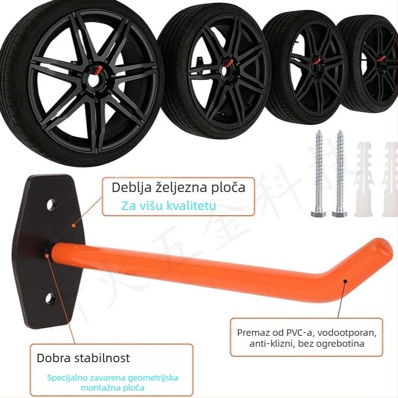 Set kuka za zidnu pohranu — jednostavan, moderni minimalistički stil (Materijal: karbonska čelika; Nosivost: 30 kg ili više; Kategorija: obična kuka)