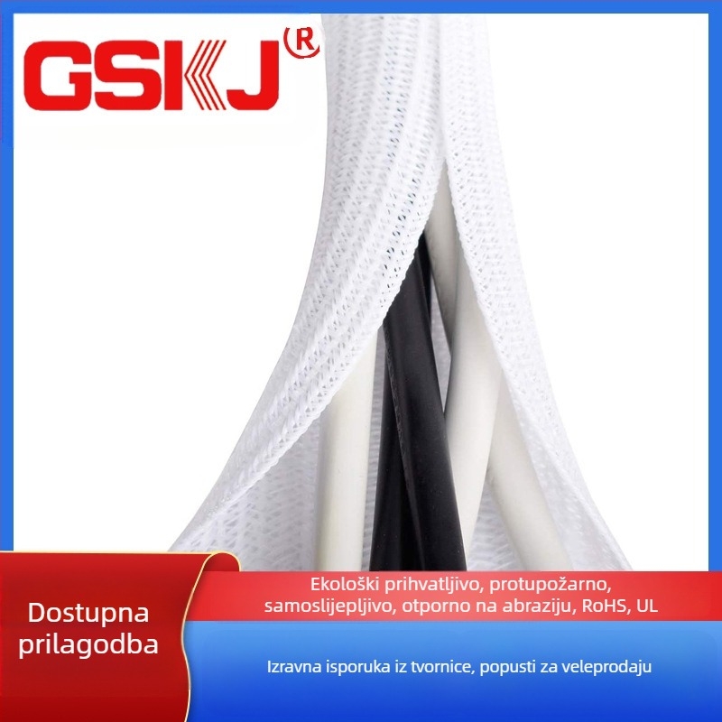 Zaštitni navlaka za kabel – otvoreni dizajn uz automatsko navijanje; UL94-V2, -50 do 150°C, RoHS/REACH, Točka topljenja 240°C ±10°C, Tip kabela: mrežno upravljanje