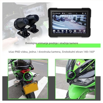 Motociklistička dash kamera, model 505, 5MP senzor, 160° kut snimanja, TF kartica do 128GB, petlja snimanja