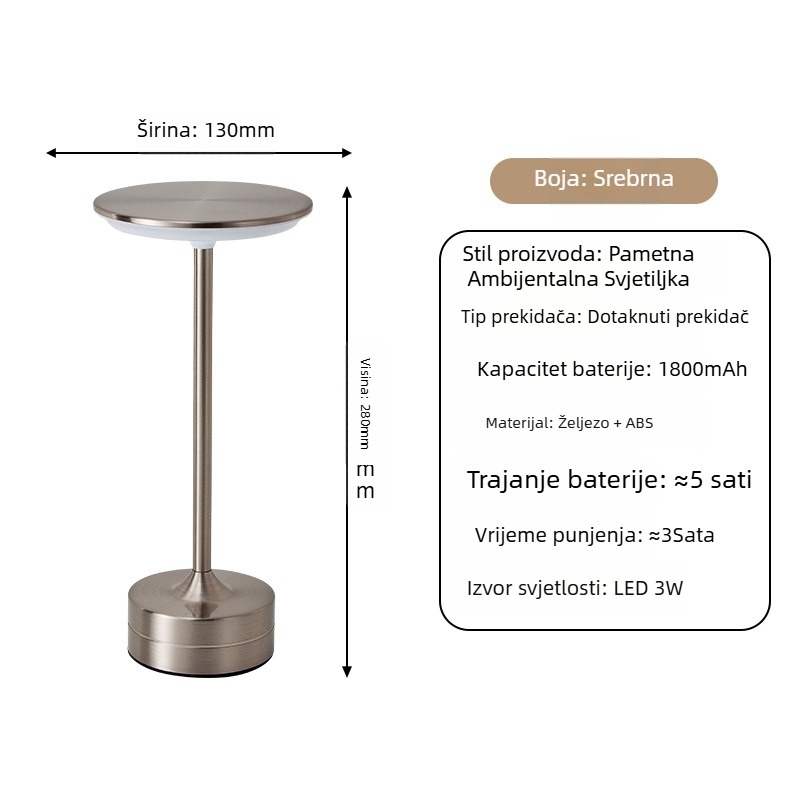 Stolna lampa s USB punjenjem, kreativni stil, ukras, noćna svjetiljka, ambijentalno svjetlo — Marka: Yuelin Lighting Co., Ltd