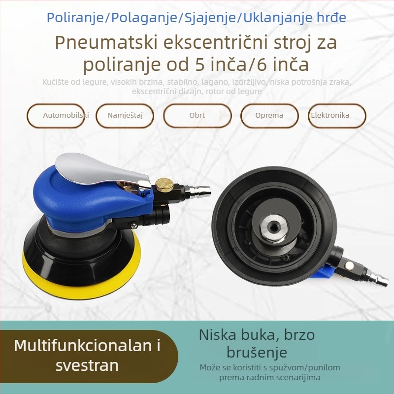 Automobilski stroj za poliranje i nanošenje voska — marka Mussen Hall; težina 1.2–1.32 kg; materijal: metal; namjena: popravci automobila