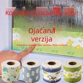 Zidna naljepnica – vodootporna, antistatična, s biljnim uzorkom, PVC + netkano vlakno, 1 komad, za kuhinju i kupaonicu