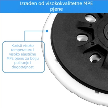 Pneumatska brusilica s posudom za 17 rupa i usisnom pločom, suho brušenje