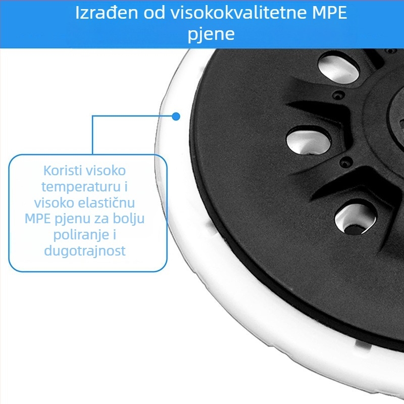 Pneumatska brusilica s posudom za 17 rupa i usisnom pločom, suho brušenje