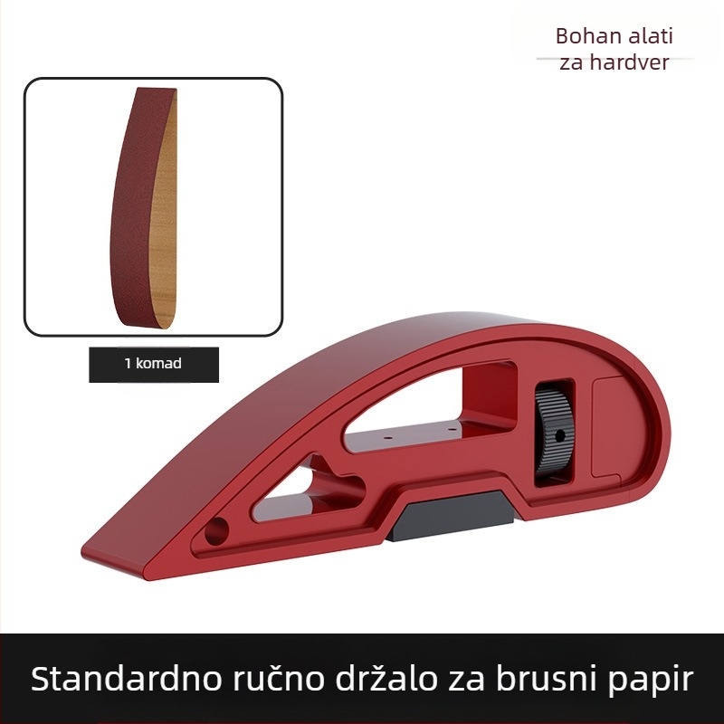 Ručni kutni brusilnik s tijelom od aluminijeve legure i držačem brusnog papira