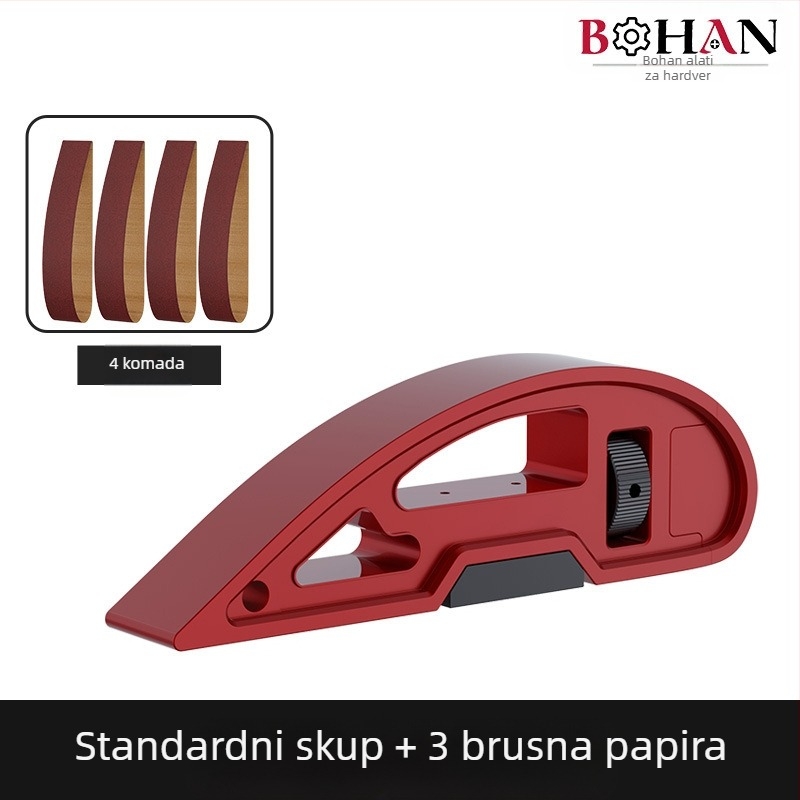 Ručni kutni brusilnik s tijelom od aluminijeve legure i držačem brusnog papira