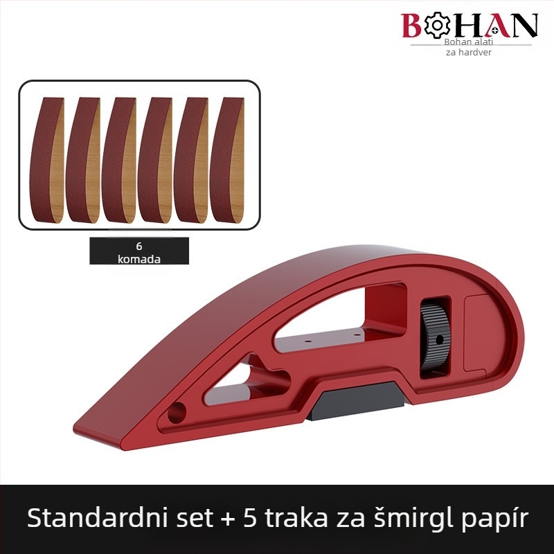 Ručni kutni brusilnik s tijelom od aluminijeve legure i držačem brusnog papira