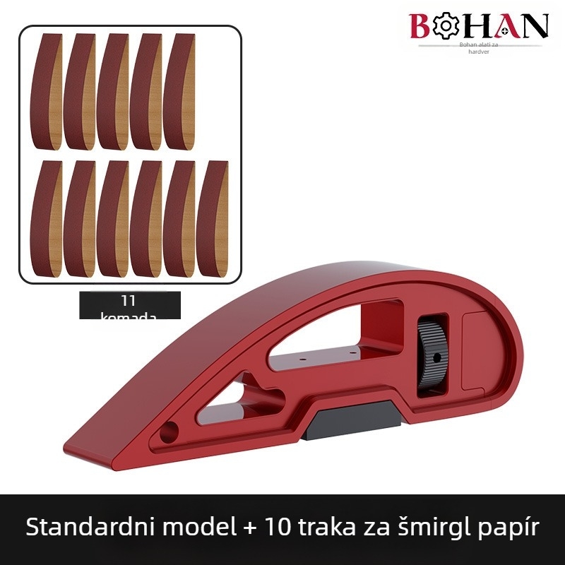 Ručni kutni brusilnik s tijelom od aluminijeve legure i držačem brusnog papira