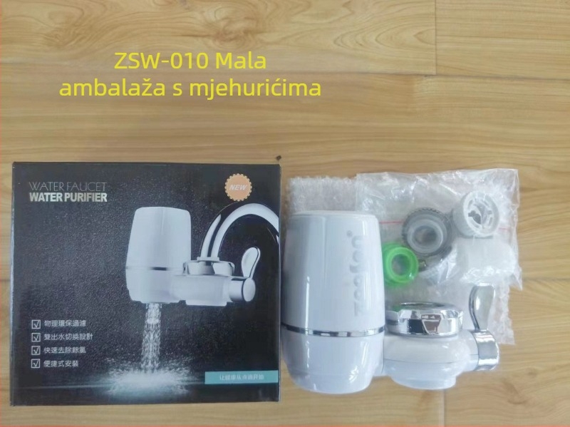 Kran za pročišćavanje vode s 7-stupanjskim keramickim filtriranjem, instalacija bez montaže, zamjenjivi filtr, 1000 L/dan