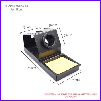 Stalak za lemljenje od nehrđajućeg čelika s držačem rosin spužve