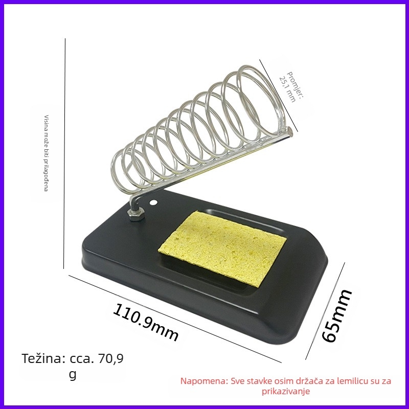 Stalak za lemljenje od nehrđajućeg čelika s držačem rosin spužve