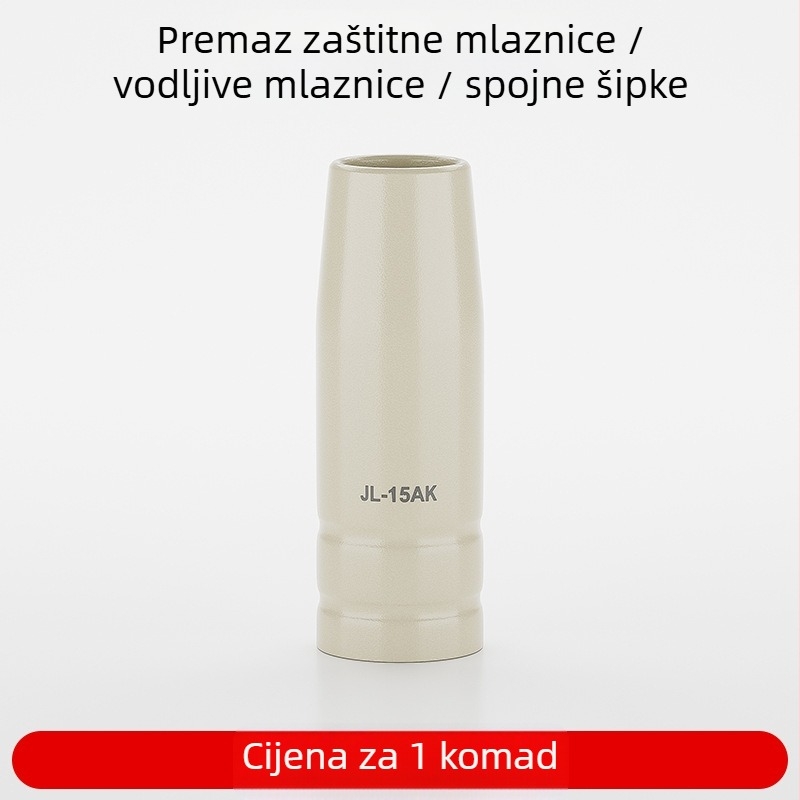 Potrošni materijal za zavarivanje s plinskom zaštitom: zaštitni poklopac mlaznice, vodljiva mlaznica, 15AK potrošni materijal