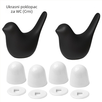 Parson poklop vijaka za WC – keramika/ABS, set dodatne opreme za WC, injekcijsko oblikovanje, ručna ugradnja