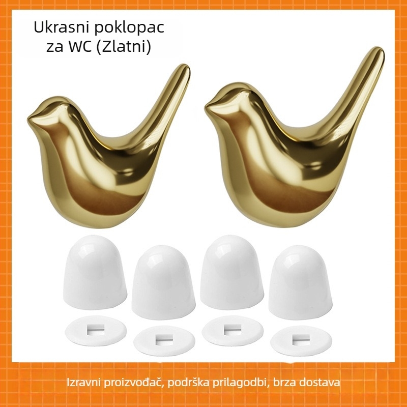 Parson poklop vijaka za WC – keramika/ABS, set dodatne opreme za WC, injekcijsko oblikovanje, ručna ugradnja