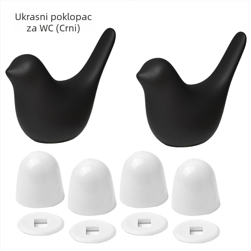 Parson poklop vijaka za WC – keramika/ABS, set dodatne opreme za WC, injekcijsko oblikovanje, ručna ugradnja