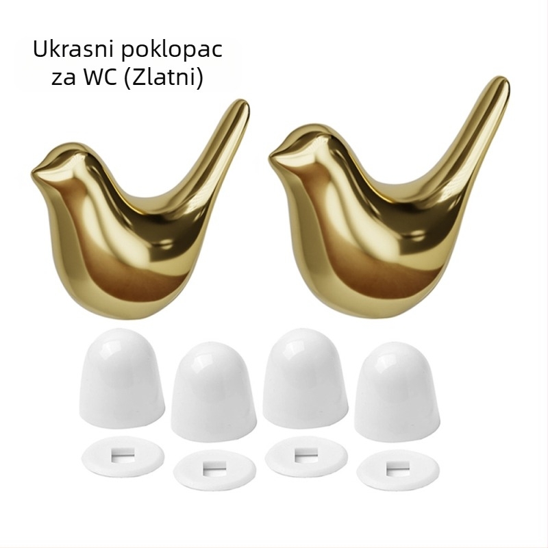 Parson poklop vijaka za WC – keramika/ABS, set dodatne opreme za WC, injekcijsko oblikovanje, ručna ugradnja