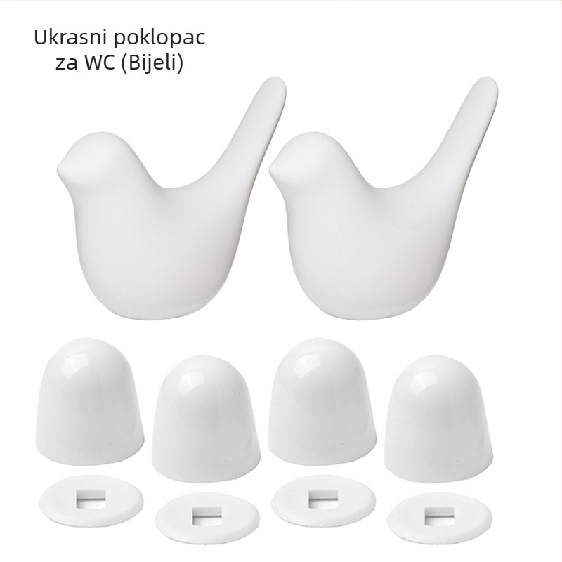 Parson poklop vijaka za WC – keramika/ABS, set dodatne opreme za WC, injekcijsko oblikovanje, ručna ugradnja