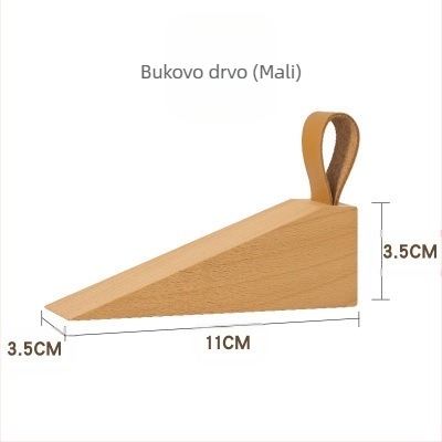 Dverni stopper A-888 – drvo, podna ugradnja, moderni minimalistički stil, ručno upravljanje