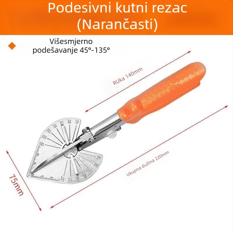 Twilight 45° kutni reznik s oštricom - krom-vanadijeva čelik