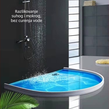 Kupaonska brtvena traka, samoljepljiva, fleksibilna, razdvajanje suho i mokro, materijal TPE