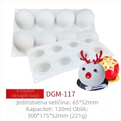 Silikonska kalupa za mousse tortu – okrugla kalupa za pečenje (Materijal: silikon; Upotreba: kalupa za tortu; Kategorija: kalupe za pečenje)