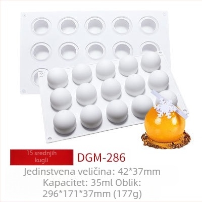 Silikonska kalupa za mousse tortu – okrugla kalupa za pečenje (Materijal: silikon; Upotreba: kalupa za tortu; Kategorija: kalupe za pečenje)