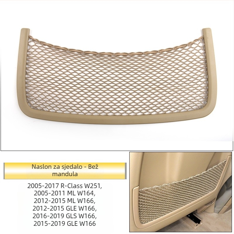 Mrežasta pretinac za stražnju sjedalu za Mercedes-Benz (W166/W164 GL, GLE, GLS, R-Class, W251) — teleskopski, s ručkom