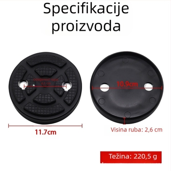 Gumena podloga za dizanje automobila, podnožna pločica i pribor za dvostruko-stupni gantry dizanje — univerzalna okrugla gumena podloga, model MM-00031, porijeklo: Cangzhou, Hebei