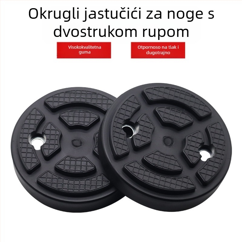 Gumena podloga za dizanje automobila, podnožna pločica i pribor za dvostruko-stupni gantry dizanje — univerzalna okrugla gumena podloga, model MM-00031, porijeklo: Cangzhou, Hebei