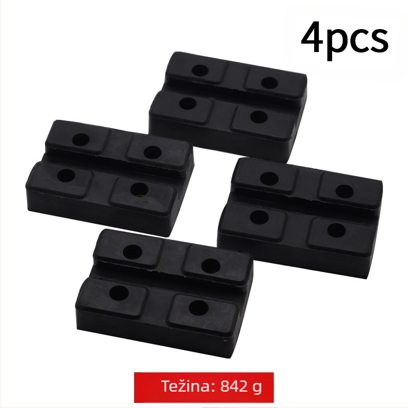 Gumena podloga za dizanje automobila, podnožna pločica i pribor za dvostruko-stupni gantry dizanje — univerzalna okrugla gumena podloga, model MM-00031, porijeklo: Cangzhou, Hebei