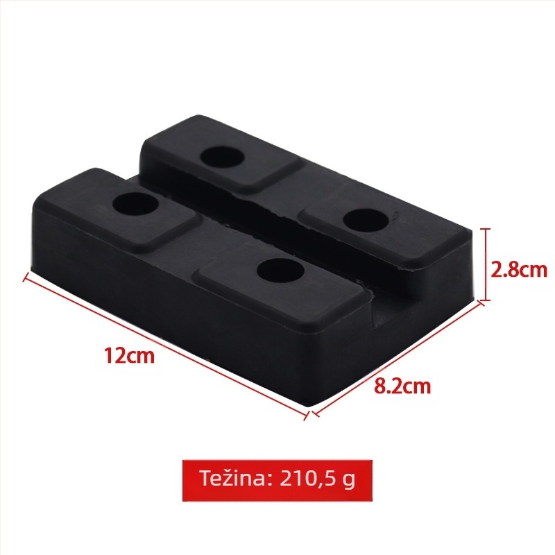 Gumena podloga za dizanje automobila, podnožna pločica i pribor za dvostruko-stupni gantry dizanje — univerzalna okrugla gumena podloga, model MM-00031, porijeklo: Cangzhou, Hebei