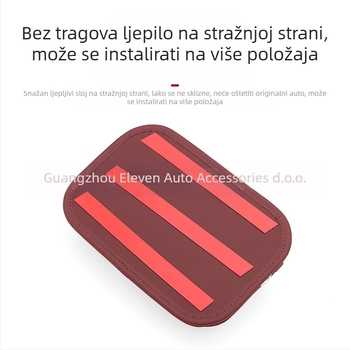 Torba za pohranu iza stražnjeg sjedala automobila – prava koža, XI marka, viseći tip, mogućnost otiska logotipa.