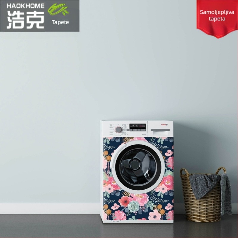 PVC dekorativna stenska naljepnica za obnovu ormara — vodootporna, otporna na vlagu, protiv moljca, 1 komad, apstraktni / cvjetni uzorak