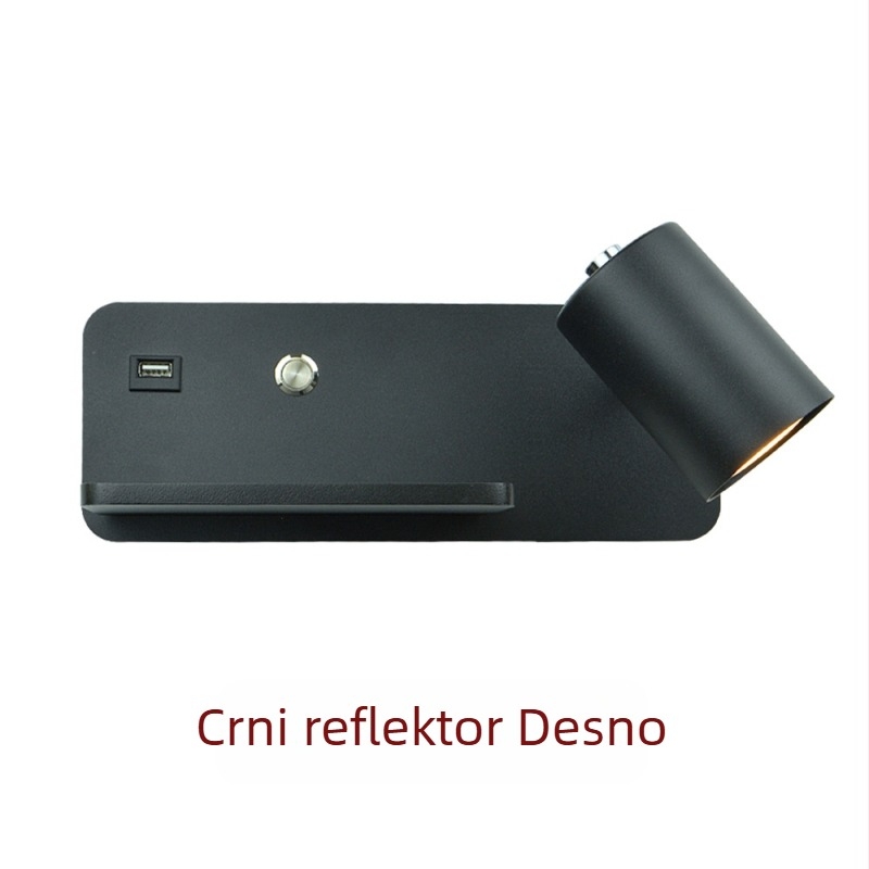 Yooe zidna svjetiljka s aluminijskim sjenilom, metalno kućište, LED, 220V, GU10 5W