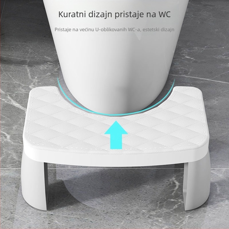 Plastična WC-stolica – protuklizna potporna oslonac za kupaonicu i ured