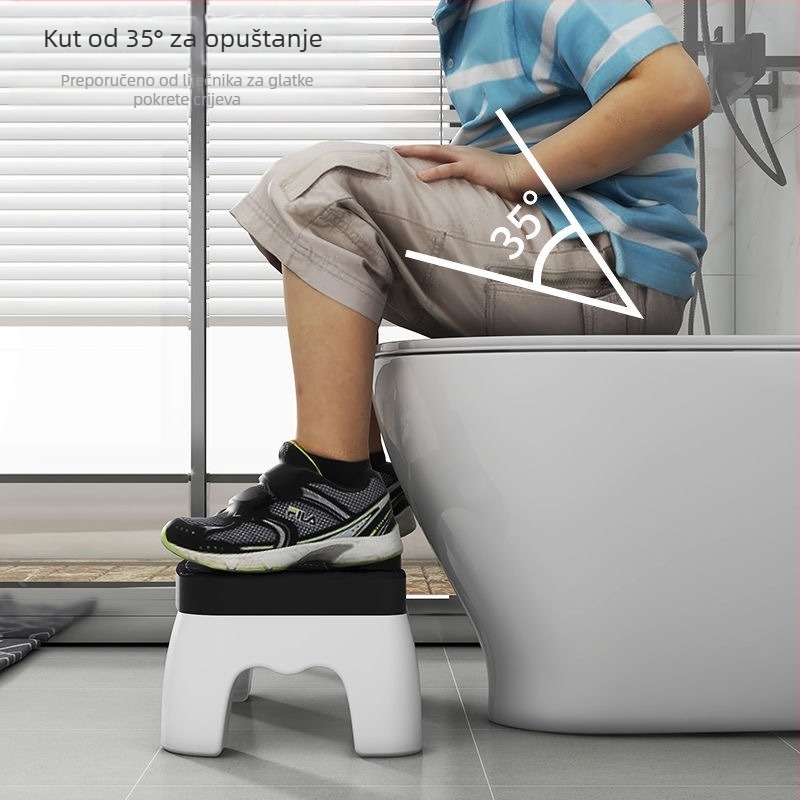 Plastična WC-stolica – protuklizna potporna oslonac za kupaonicu i ured