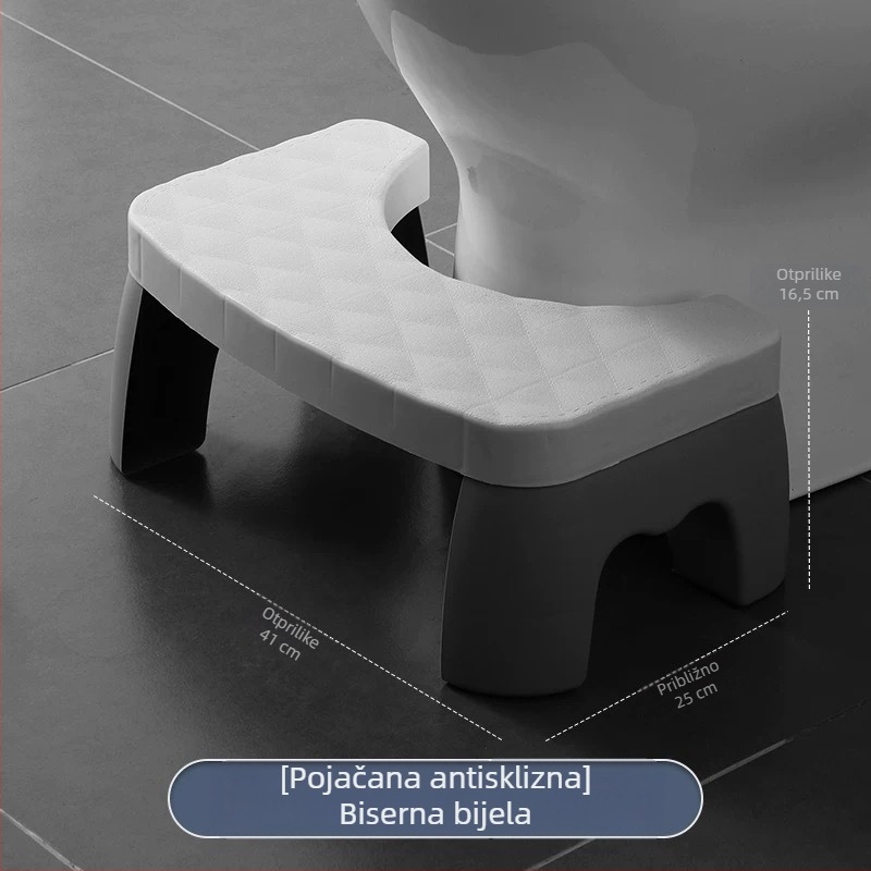 Plastična WC-stolica – protuklizna potporna oslonac za kupaonicu i ured